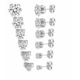 thumbnail image 1 of Aretes Xtellar Zirconia Acero Inoxidable, 1 of 3