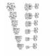 thumbnail image 1 of Aretes Xtellar Zirconia Acero Inoxidable, 1 of 3