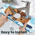 thumbnail image 6 of Pofeuu Animals on Noah's Ark Print Splash Guard for Sink Faucet Sink Gadgets-Splash Guard Behind Faucet Drip Catcher for Kitchen, Bathroom,Sink Mat, 6 of 7