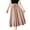 Pink, variant on Sngxgn Solid Stretchy Cotton High Waist A-line Flared Casual Skater Mini Skirt(Black,One Size)