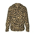 thumbnail image 2 of Goofa Leopard Print Printed Women's UPF 50+ Sun Protection Hoodie Jacket Lightweight Long Sleeve Sun Shirt for Women with Pocket Hiking Outdoor-Large, 2 of 9