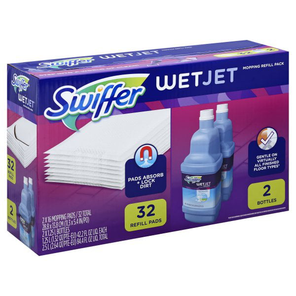 Procter & Gamble, Swiffer WetJet Mopping Refill Pack, 1 pack - Walmart ...