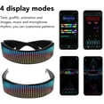 thumbnail image 2 of HUGFEGWE Lunettes LED, Contrôlées par Application, Lunettes Lumineuses RGB Personnalisables avec Éclairage Réactif au Son, Haute Luminosité pour Fêtes, Raves, Festivals de Musique, Noël UA824-0907, 2 of 9