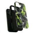 thumbnail image 1 of Green Graphic iPhone 16 Tough Phone Case, Protective Phone Cover, Stylish Tech, iPhone 13 Pro Max, 1 of 4