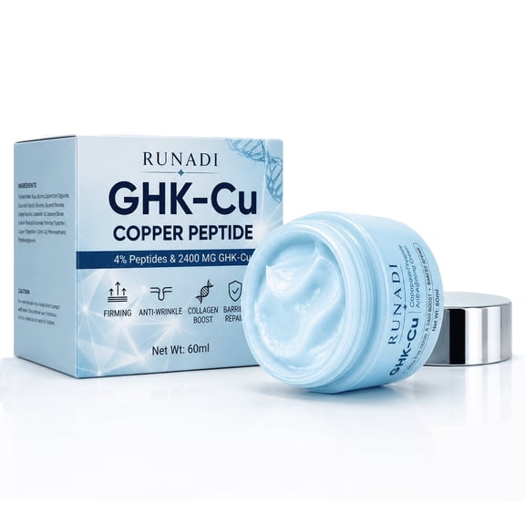 Copper Peptide Facial Cream, Daily Hydrating & Firming Moisturizer for Smoother, Radiant-Looking Skin