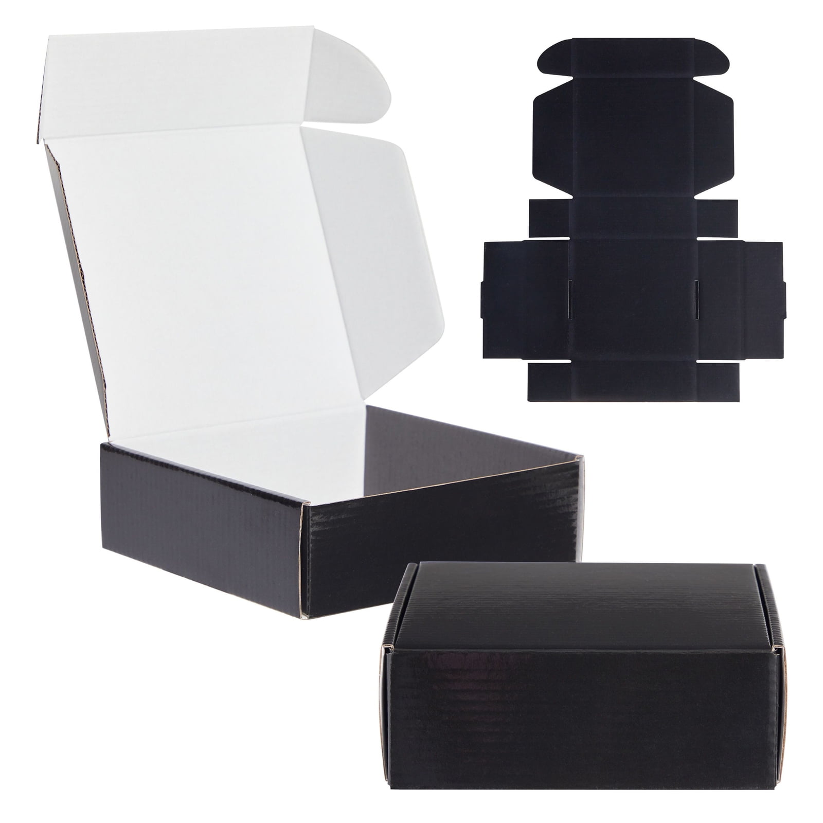 25Pack Corrugated Packaging Boxes for Shipping, Cardboard Mailers for