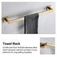 thumbnail image 3 of 5 - Piece Bathroom Hardware Accessories Set Wall Mounted, 3 of 8