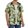 thumbnail image 4 of Wukai Hawaii Palms Men's Casual Short-Sleeve Button Down Shirt - Lightweight Summer Dress Shirt for Daily Wear-Medium, 4 of 7