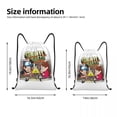 thumbnail image 4 of Mochila con cordón de Bill Cipher de Gravity Falls, mochila deportiva para gimnasio, bolsa de cuerdas con dibujos animados para correr, 4 of 5
