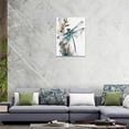thumbnail image 4 of Dragonfly Wall Art Watercolor Dragonfly Decor Wall Print Watercolor Paintings Canvas Insect Nature Pictures Artwork Framed for Bathroom Bedroom Living Room 12"x16", 4 of 5