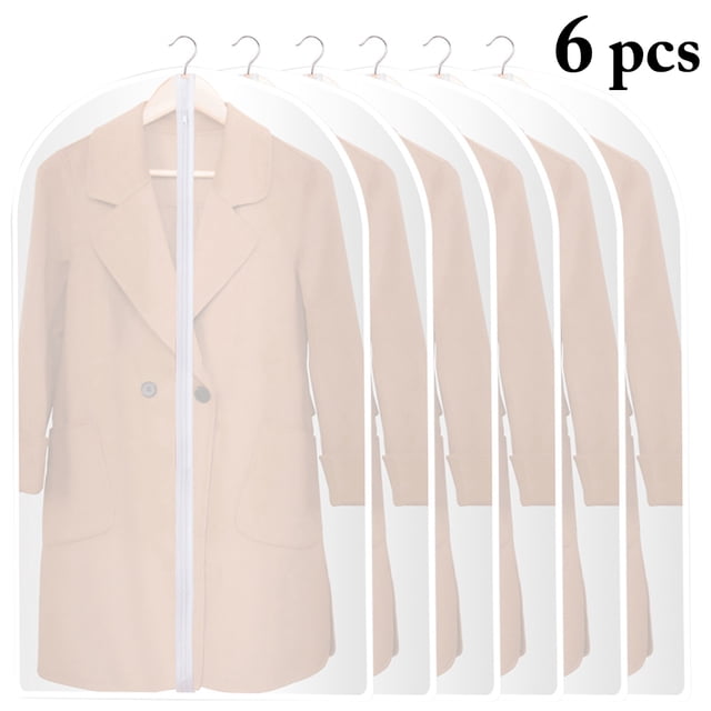 Sac à Vêtements Transparent Imperméable Housse de Protection Anti-Poussière pour Placard