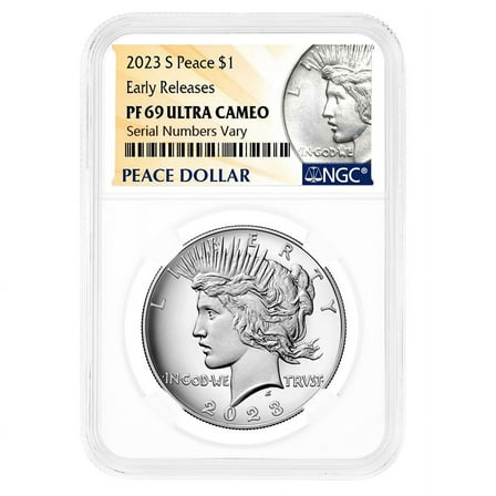 2023-S Peace Silver Dollar Proof Coin NGC PF 69 ER (Peace Label)