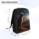 thumbnail image 4 of Balery Pyramid Desert Cat Mochila - Mochila Estilosa y Duradera para Laptop de 15 Pulgadas con Tela Oxford Impermeable, 4 of 8