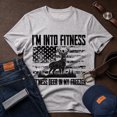 thumbnail image 4 of Jollimate I'm Into Fitness Deer In My Freezer Shirt, Funny Men's Hunting Graphic Tee, Cool Retro American Men's T-Shirt, 4 of 6