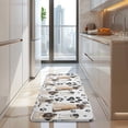 thumbnail image 4 of Pug and Footprints Kitchen Rug Mat,Kitchen Runner Rugs Non Skid Washable,Decorative Kitchen Floor Mats for Kitchen,Sink,Laundry,17"x47.2", 4 of 7