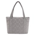 thumbnail image 1 of Bolsa De Hombro Love Quilted Women Shoulder Bag Nylon Casual Cotton Padded Bag para el trabajo (gris) Likrtyny Para Estrenar, 1 of 9