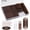 Brown, variant on 415PCS Bobby Pins Hair Kit, 200PCS U Shaped Hair Pins Elastic Hair Ties with Hair Net for Women