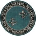 thumbnail image 1 of United Weavers Bristol Lilium Tapis Rond Turquoise, 1 of 1