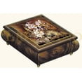 thumbnail image 1 of Ercolano Art Musical Jewelry Box Called White Glory By Brenda Burke - Joy to the World - SWISS, 1 of 1