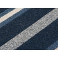 thumbnail image 3 of 3' x 5' Navy Blue and Gray Rectangular Striped Braided Area Throw Rug, 3 of 3