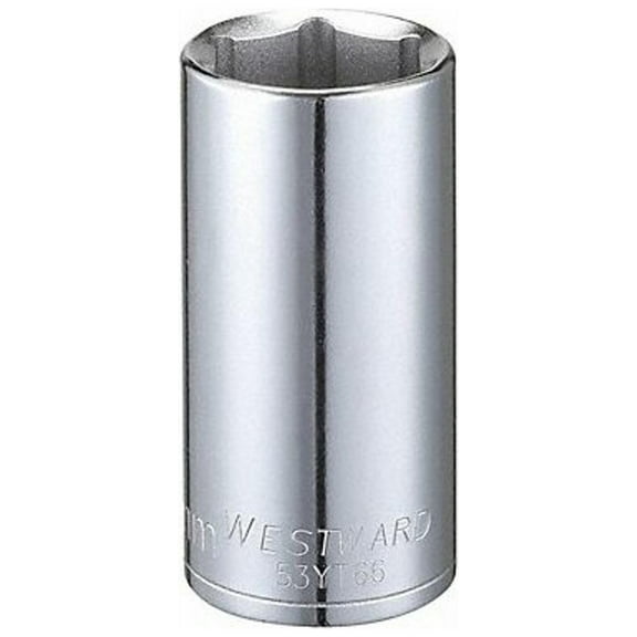 Westward Socket, Steel, Chrome, 23 mm 53YT66