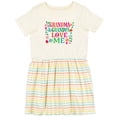 thumbnail image 3 of Inktastic Grandma Grandpa Love Me Girls Girls Toddler Dress, 3 of 4