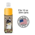 thumbnail image 4 of Fox Terrier on Faux Burlap with Pine Cones Ultra Hugger for slim cans, 4 of 6