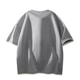 thumbnail image 5 of Camisa Elvqul Hombre Economicas sin Estampado Gris Manga Corta Cuello Redondo, 5 of 5