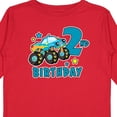 thumbnail image 4 of Inktastic 2nd Birthday Monster Truck Boys Long Sleeve Toddler T-Shirt, 4 of 5
