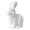 White, variant on Easter Bunny Statue - Faux Rabbit Figurine for Spring Holiday Decor, Easter Centerpiece and Home Accents, Lifelike Rabbit Decoration for Tabletop and Mantel Display