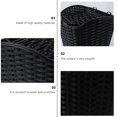 thumbnail image 4 of Cesta de plástico para bicicleta eléctrica, de imitación de ratán, con funda para coche (negra), 4 of 8