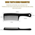 thumbnail image 3 of OPALESQUE 4PCS Wide Tooth Detangling Comb, Large Hair Styling Comb for Curly, Wet, Long Hair (Multi-colored, Polypropylene, Handgrip), 3 of 7