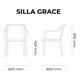 thumbnail image 5 of Lagoon Silla de Comedor Clásica con Descansabrazos para Exterior e Interior con Protección Solar UV, Modelo Grace 7028 Lagoon  GRACE, 5 of 6