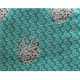 thumbnail image 5 of oneOone Georgette Viscose Turquoise Blue Fabric Abstract Block Sewing Craft Projects Fabric Prints By Yard 42 Inch Wide, 5 of 5