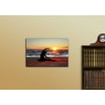thumbnail image 2 of wall26 - Canvas Wall Art - Woman Practicing Yoga on The Beach at Sunset - Gallery Wrap Modern Home Art | Ready to Hang - 24x36 inches, 2 of 3