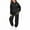 Black, variant on Piomll Girls Outfit Sets Letter Print Hoodie Pants Casual 2 Pcs Jogger Tracksuit Athletic Clothes