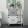 thumbnail image 3 of GDLF Pet Crate Cat Washroom Hidden Litter Box Enclosure  as Table Nightstand with Scratch Pad,Stackable, 3 of 27