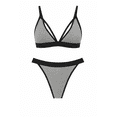 thumbnail image 4 of Women’s Cotton Bra & Panty Set with Elastic Logo Band Black, Large, 4 of 6