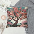 thumbnail image 2 of Leisuo Cherry Blossoms Body Pillow Cover Japanese Flowers Cherry Blossom Cushion Long Pillowcase with Zipper Floral Pillow Covers Decorative Soft Bedding Pillow Cases White, 2 of 5