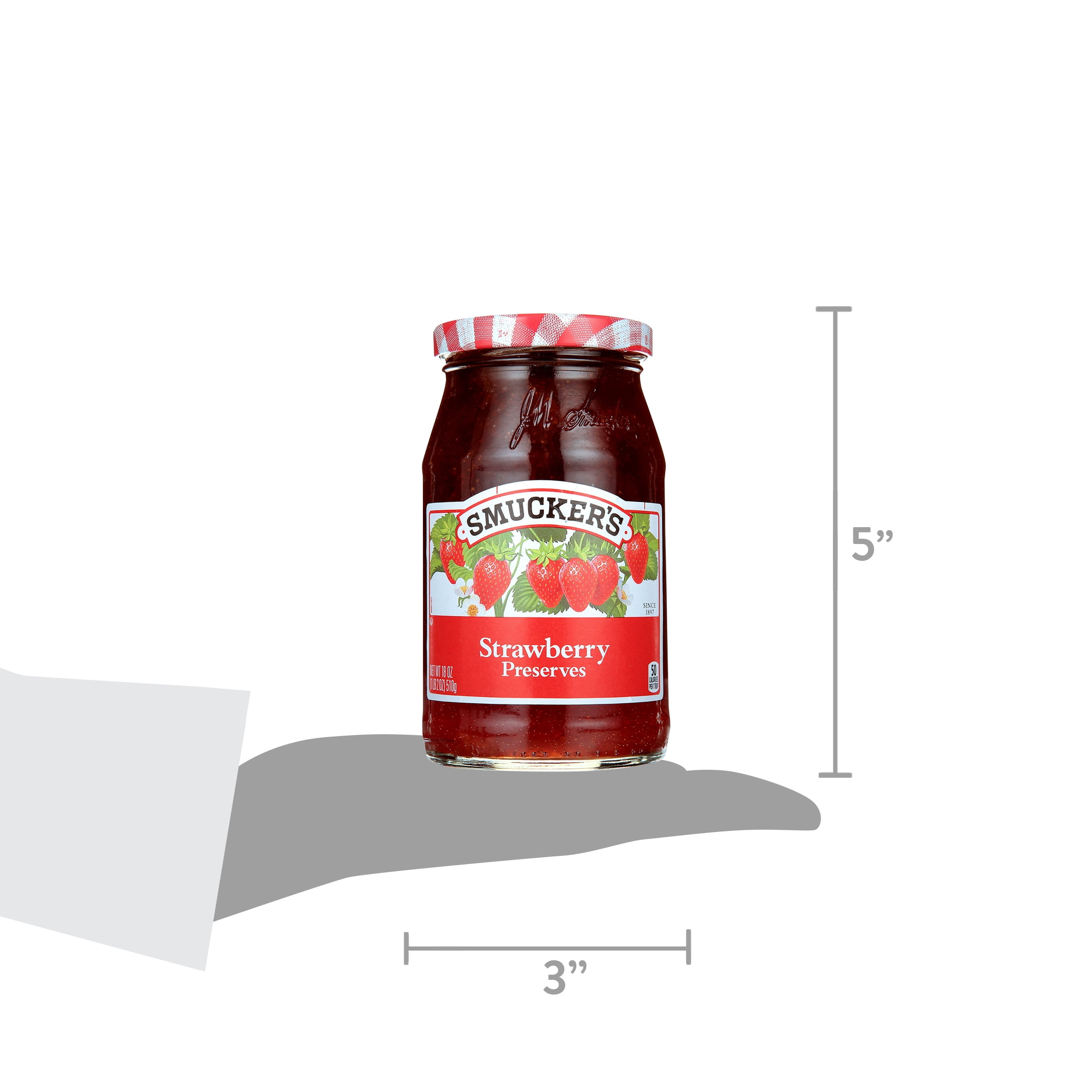 (3 pack) Smucker's Strawberry Preserves, 18-Ounce