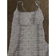 thumbnail image 3 of Island Escape BLACK MULTI Reeves Palisades Strappy Back Tankini Swim Top, US 6, 3 of 6