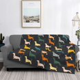 thumbnail image 2 of Yiaed Plaid Dachshund Print Blanket Throw Blanket Soft Cozy Flannel Blanket for Home Bed Sofa Couch Chair-40"x30", 2 of 6