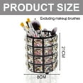 thumbnail image 2 of Acrylic Makeup Brush Holder Organizer, Clear Pencil Pen Holder, Cosmetics Brushes Cup Storage Solution, Round-black, 2 of 5