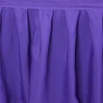 thumbnail image 2 of Efavormart 14ft Purple Accordion Pleat Polyester Table Skirt for Kitchen Dining Catering Wedding Birthday Party Decorations Events, 2 of 5