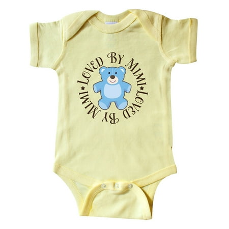 

Inktastic Loved by Mimi Baby Gift for Boy Gift Baby Boy Bodysuit