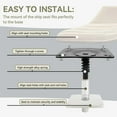 thumbnail image 6 of 1 Pack Boat Seat Base Mount 6.7" x 6.7" Boat Seat Pedestal 3/4" Pin Post Socket, 6 of 9
