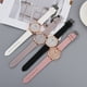 thumbnail image 3 of Reloj de cuarzo para mujer, moderno y combinable, con correa de PU, pequeño reloj de mujer personalizado, informal y moderno, 3 of 5