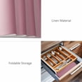 thumbnail image 6 of Placemats Set of 4, Pink Grey Ombre Woven Placemat, Linen Place Mats for Kitchen/Dining Tables, Farmhouse Gradient Minimalist Washable Table Mats for Party, 6 of 8
