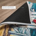 thumbnail image 6 of Addison Rugs Dream Shag Premium Machine Washable Transitional Beach Blue Round Rug, 8' x 8', 6 of 8