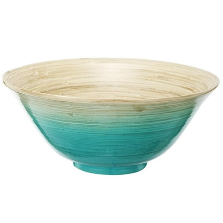 12 quot teal and tan decorative ombre dynasty bamboo bowl 12 quot teal and tan decorative ombre dynasty bamboo bowl